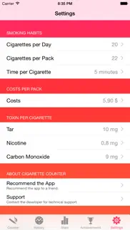 How to cancel & delete cigarette counter - how much do you smoke? 2