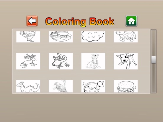 Infant coloring book kids toddler  QCat iPad screenshot