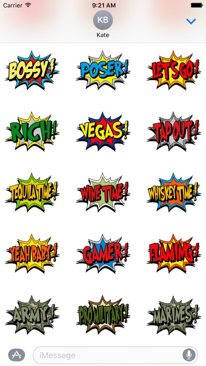 Comic Sticker Emojis 3