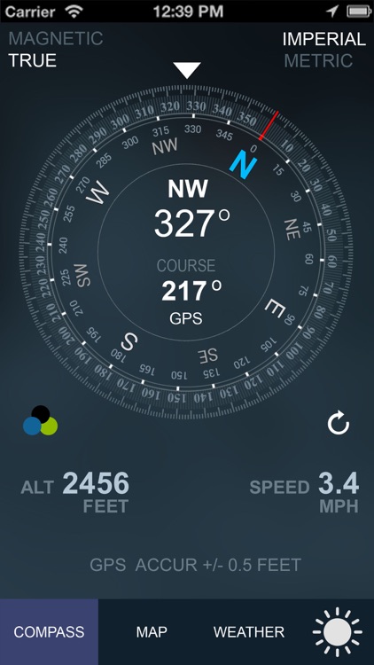 Compass GPS/A.T(Weather,Map,Speedometer,Altimeter)