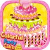 Colorful Party Cake-Beauty Dressup