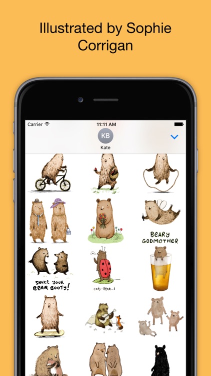 Bear - Redbubble sticker pack