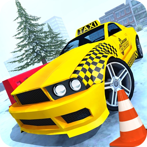 Xmas Taxi Parking Simulator 3D - Snow Drive 2017 icon