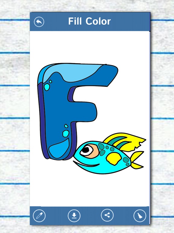 Screenshot #6 pour ABC English Letter Coloring - Language Learning Color Book For Children For A Funful Startup