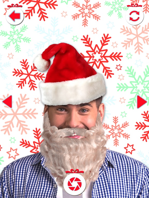 Santa Claus Camera Stickers – Xmas Dress Up Editor iPad screenshot 5 - Photo & Video app