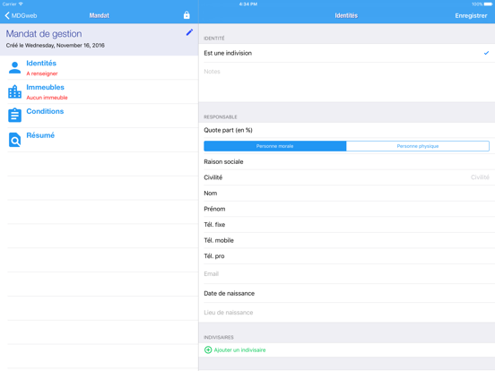 Screenshot #4 pour MDG WEB - Mandat de gestion
