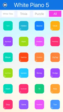 Game screenshot White Piano 5 : Tiles Master 5 Magic Trivia games hack