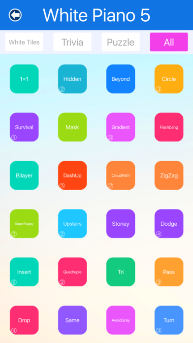White Piano 5 : Tiles Master 5 Magic Trivia gamesのおすすめ画像3