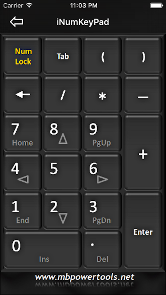 iNumKeyPadFree - WiFi numeric keypad - 1.2.0 - (iOS)