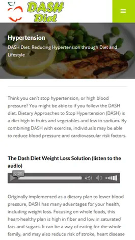 Game screenshot DASH Diet Plan for Healthy Weight Loss apk