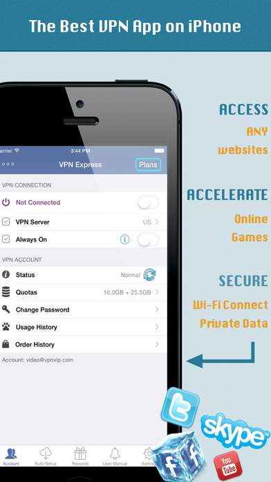 VPN Express - Free Mobile VPNのおすすめ画像1