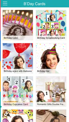 Game screenshot Birthday Cards Free: happy birthday photo frame, gift cards & invitation maker hack