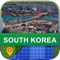 South Korea offline map mobile application
