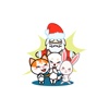 Santa & His Pet Friends - Christmas Time Stickers