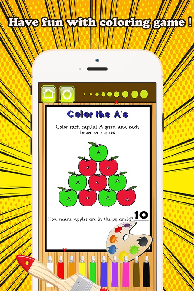 ABC Coloring Book Count & Learn numbers kids games screenshot 2