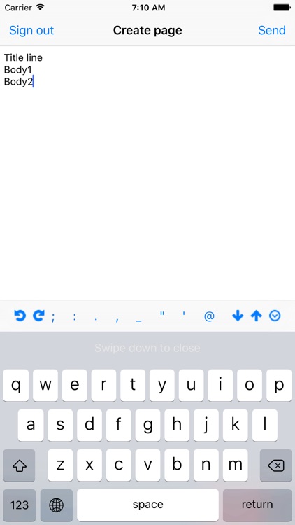 Quickly create a memo - QuickOne