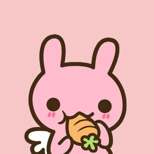 Pink Bunny Animated Stickers icon