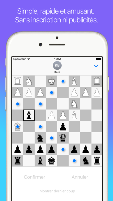 Screenshot #3 pour Chess42 - Échecs pour iMessage