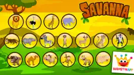 Game screenshot Savanna Animals: Toddlers Games Puzzles Kids Free apk