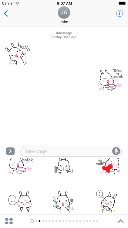 Naughty Rabbit Sticker screenshot-3