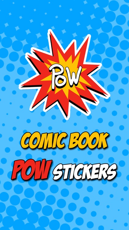 Comic Book Pow Stickers