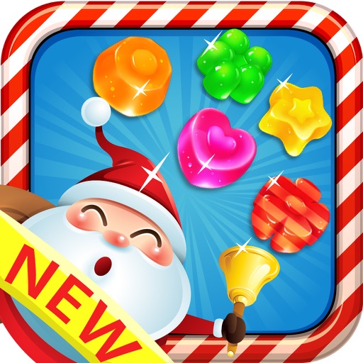 Sweet Santa Crafty - Christmas candy gems puzzle Icon