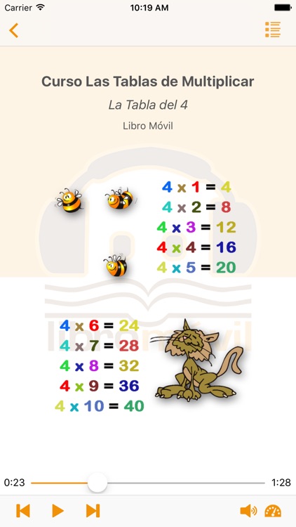 Audiocurso Las Tablas de Multiplicar