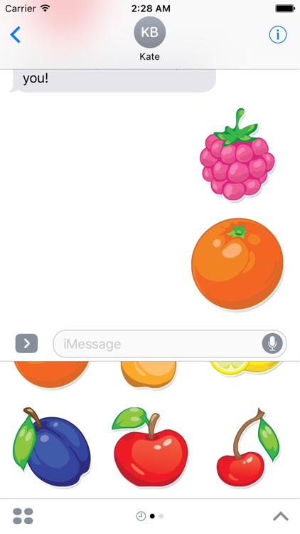 Fruits and Vegetables emoji pack