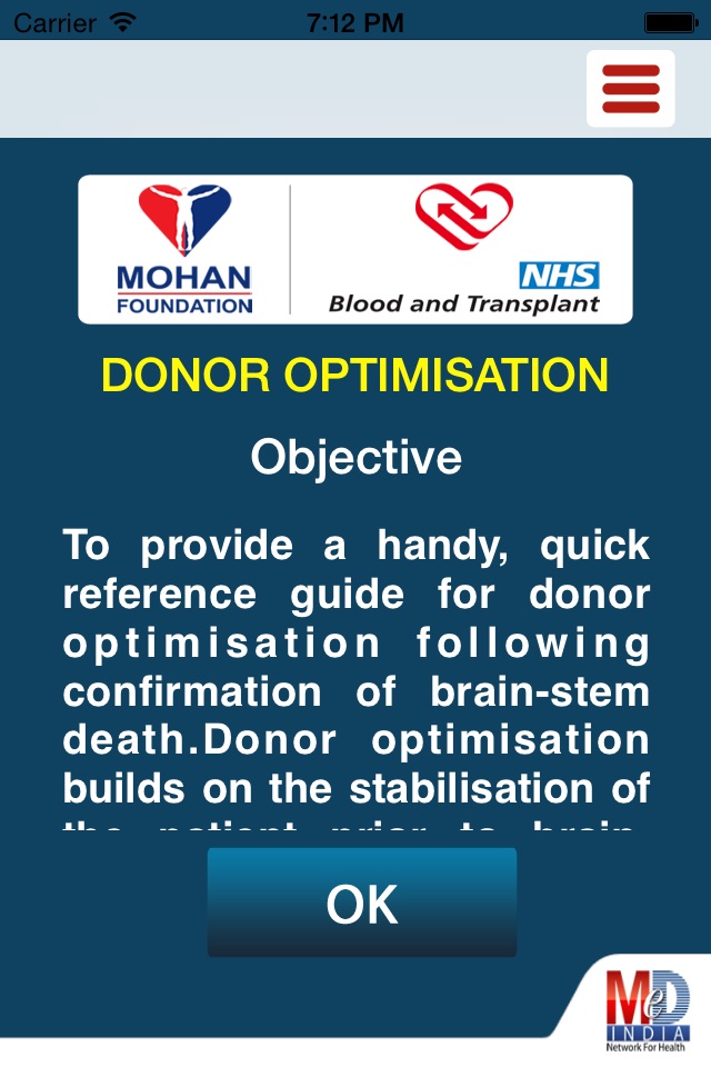 Donor Optimisation screenshot 2