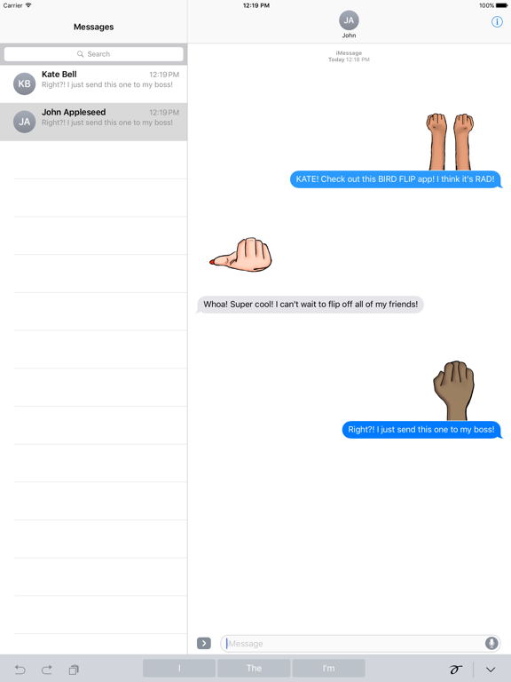 BIRD FLIP iPad screenshot 1 - Stickers app