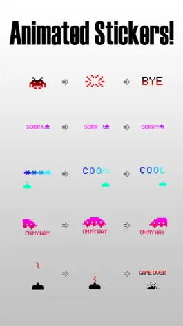 Game screenshot SpaceInvadersStickerPack hack