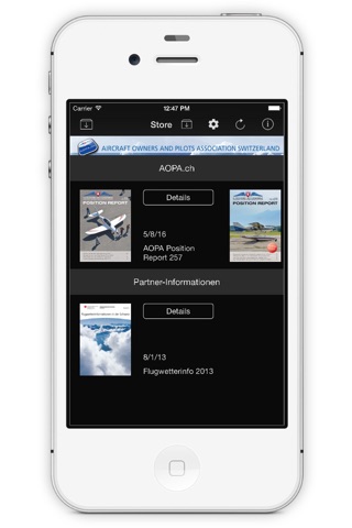 AOPA.ch screenshot 2