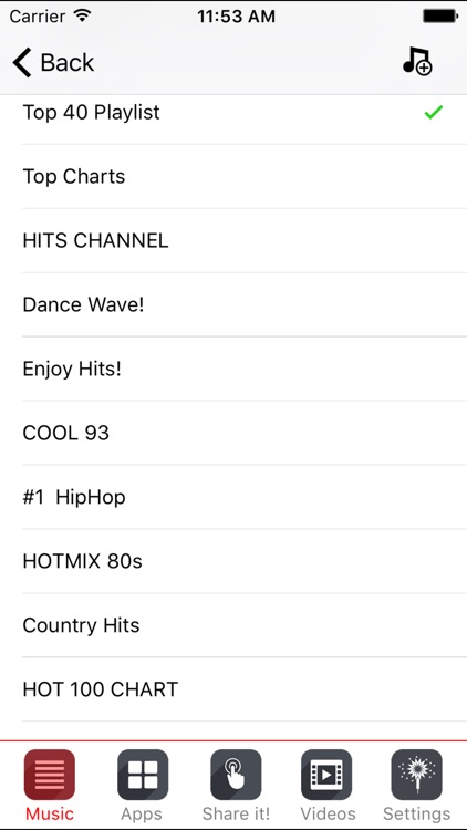 Free music - Top 100 songs from radio stations