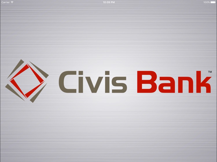 Civis Bank Mobile Banking App for iPad