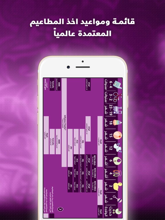 انت و طفلك برنامج العناية بالطفل منذ يومه الاول iPad screenshot 5 - Health & Fitness app