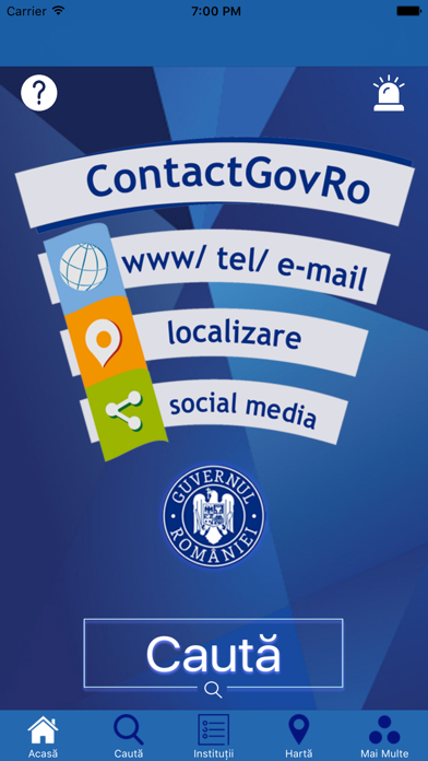 Screenshot #1 pour ContactGovRo