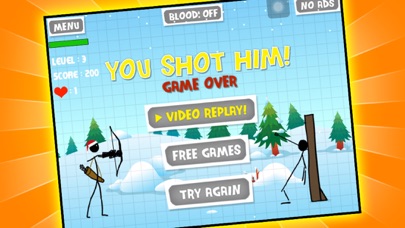 Gingerbread Stickman Shooting Showdown Bow and Arrow Free Christmas Games : Fun Casual Holiday Shooter Callenge screenshot 3