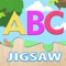 ABC Alphabet and animals jigsaw puzzle free game for toddler, kids, boy, girl or children