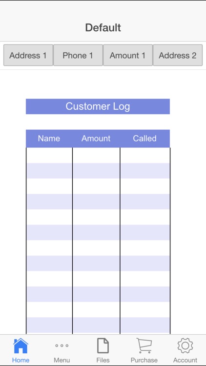 Customer Log