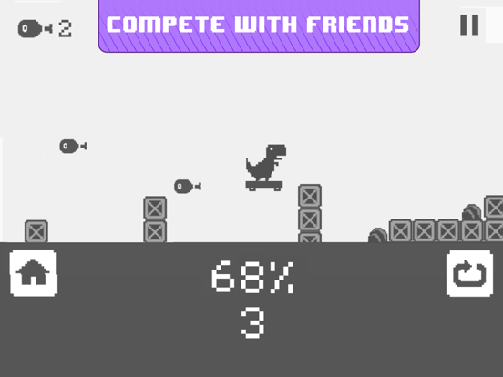 Jura Runner - The Jumping Chrome Dinosaur Game iPad screenshot 5 - Entertainment app