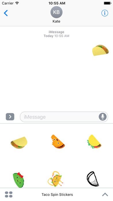 Taco Spin Stickers iPhone screenshot 5 - Stickers app