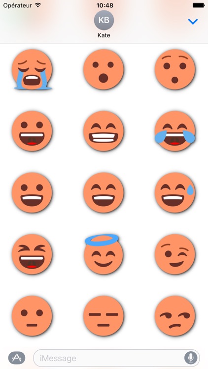 ORANGE Emoji • Stickers for iMessage screenshot-3