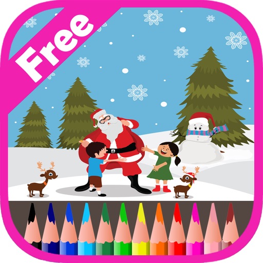 Santa Claus Coloring Book For Kids iOS App