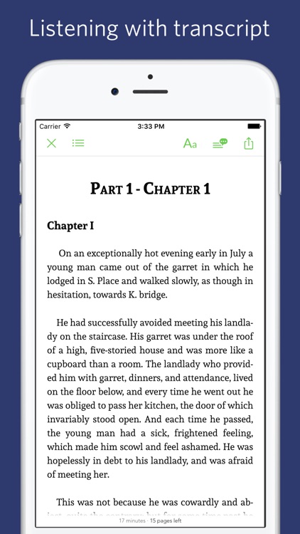 Crime and Punishment - notes, sync transcript