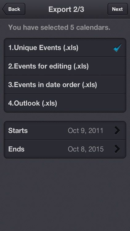 xCalendar - Export/Import Calendar to/from Excel