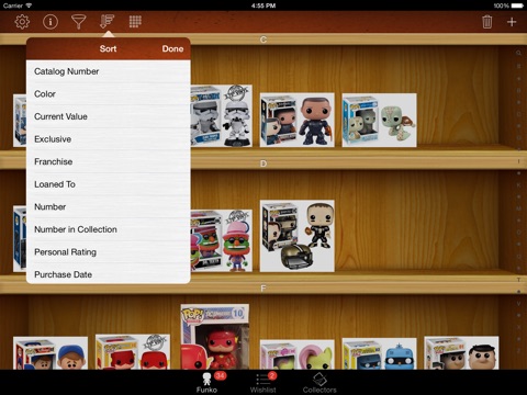 Vinyl Figure Toy Collector Manager - iPad version screenshot 2