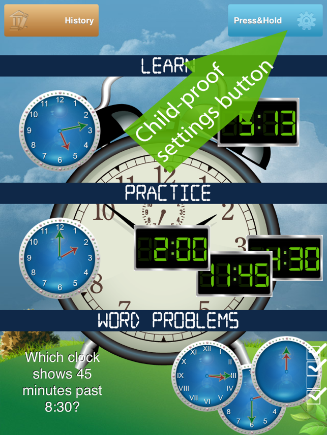 ‎Tick Tock Clock - Learn How to Tell Time Screenshot