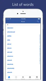 oxford vocabulary 3000 - quiz, flashcard iPhone Captures Décran 1