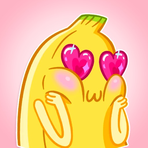 Banana Lover • LOVE Stickers for iMessage Emoji icon