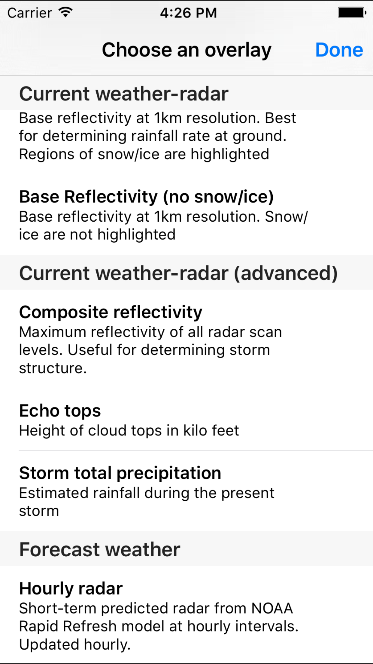 NOAA Radar US